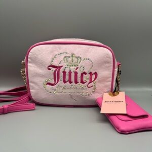 Juicy couture dreamy juicy double Xbody purse